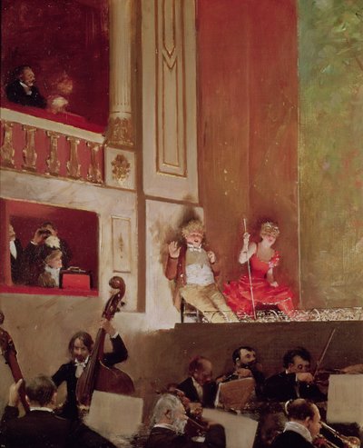 Revue at the Theatre des Varietes, c.1885 by Jean Beraud